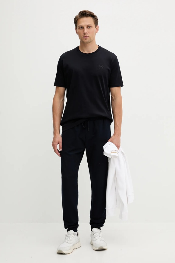 Paul&Shark t-shirt bawełniany Knitwear 15311638 granatowy AW25