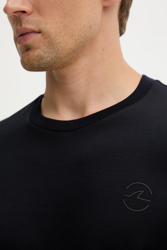 Paul&Shark t-shirt bawełniany Knitwear 15311638 granatowy