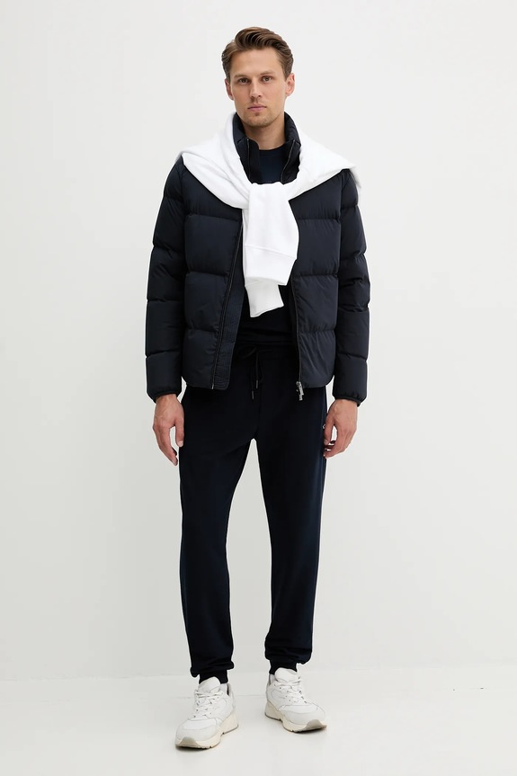 Bavlnené tričko Paul&Shark Knitwear 15311641 tmavomodrá AW25