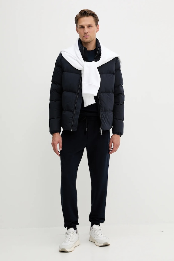 Bavlnené tričko Paul&Shark Knitwear 15311641 tmavomodrá AW25