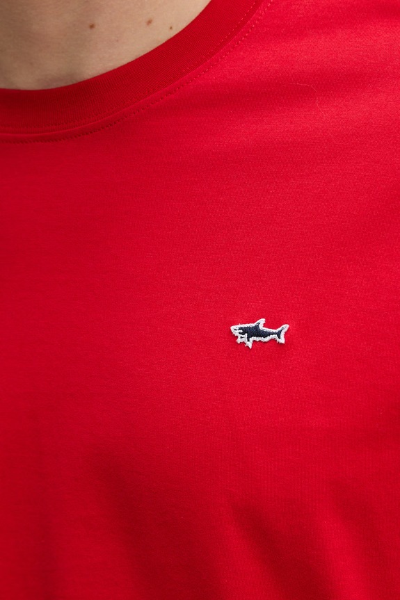 Βαμβακερό μπλουζάκι Paul&Shark Knitwear 99311005 κόκκινο