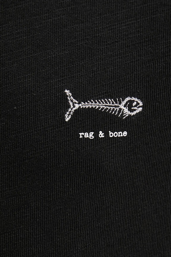 Βαμβακερό μπλουζάκι Rag & Bone RF3825FT2GM μαύρο