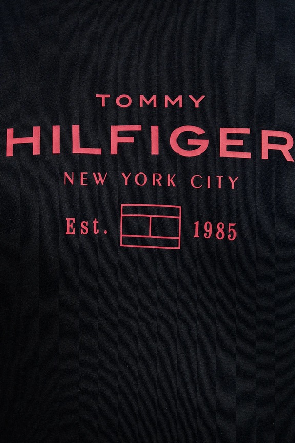 Βαμβακερό μπλουζάκι Tommy Hilfiger MW0MW40002 σκούρο μπλε