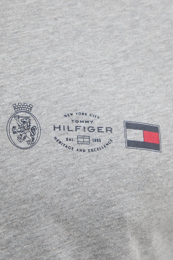 Tommy Hilfiger t-shirt bawełniany MW0MW40011 szary