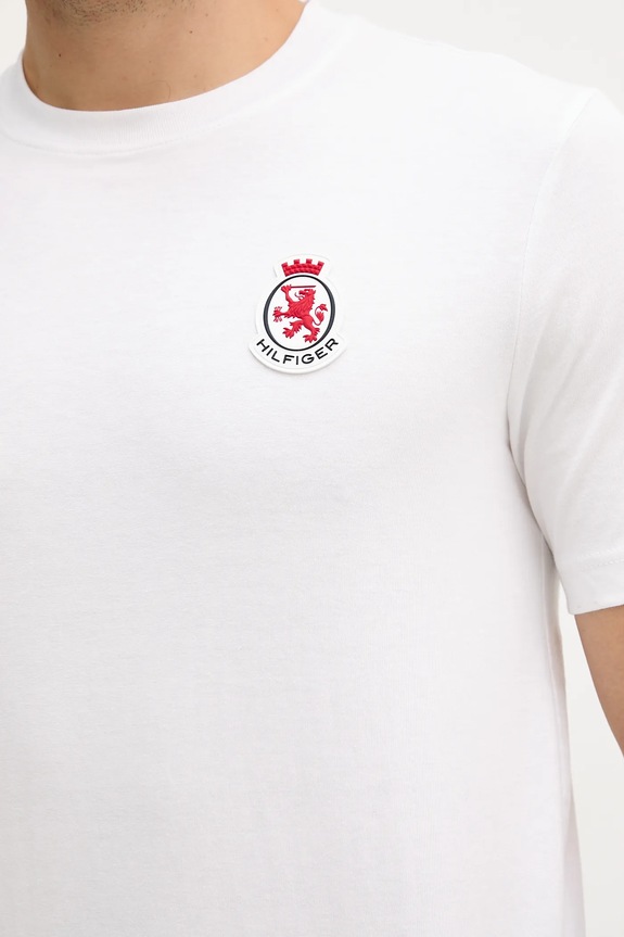 Bavlnené tričko Tommy Hilfiger MW0MW40024 biela