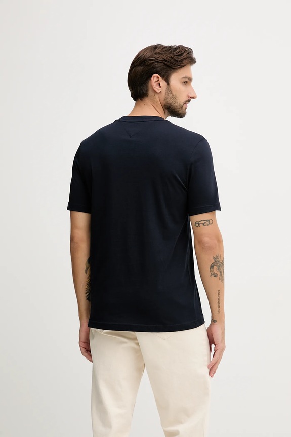 Îmbrăcăminte Tommy Hilfiger tricou din bumbac MW0MW40024 bleumarin