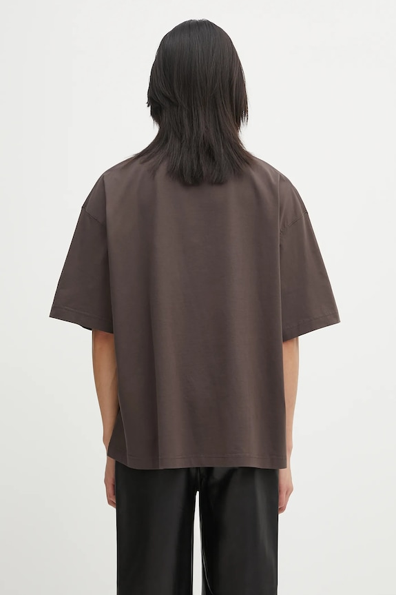 Дрехи Памучна тениска VETEMENTS Bats Logo Regular UH76TR650C кафяв