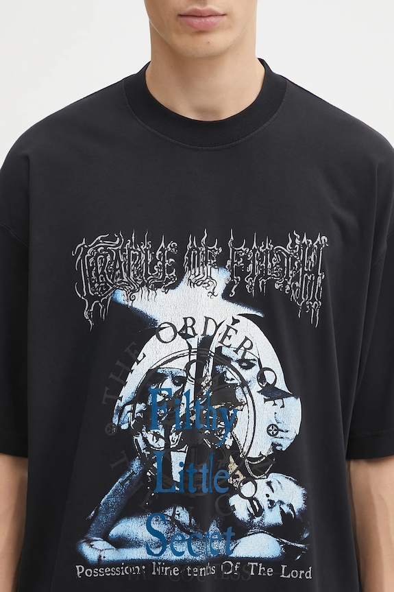 VETEMENTS cotton t-shirt Cof Filthy Secret Oversized black UCF76TR600B