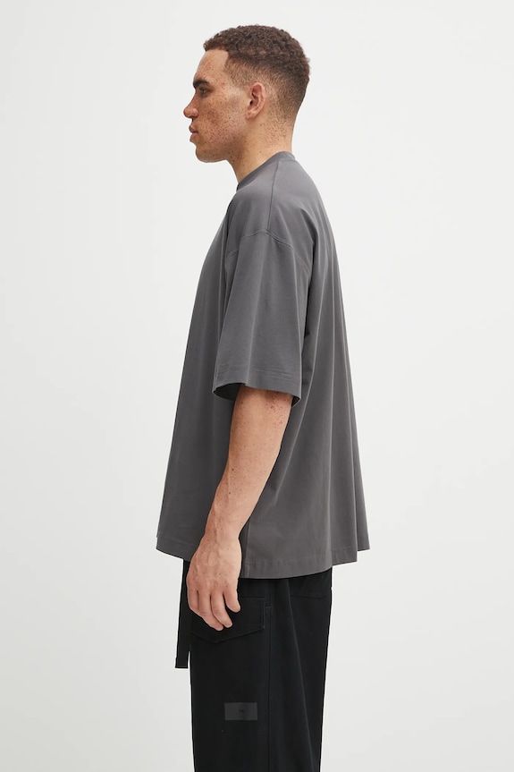 Хлопковая футболка VETEMENTS Metal Logo Regular UH76TR600M серый AW25