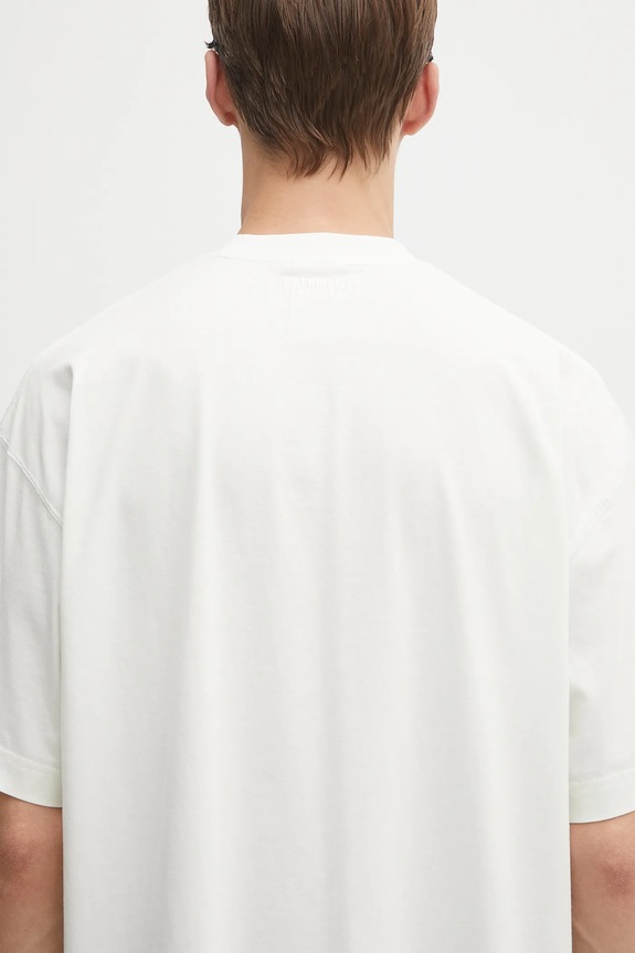 VETEMENTS cotton t-shirt Metal Logo Regular UH76TR600I beige