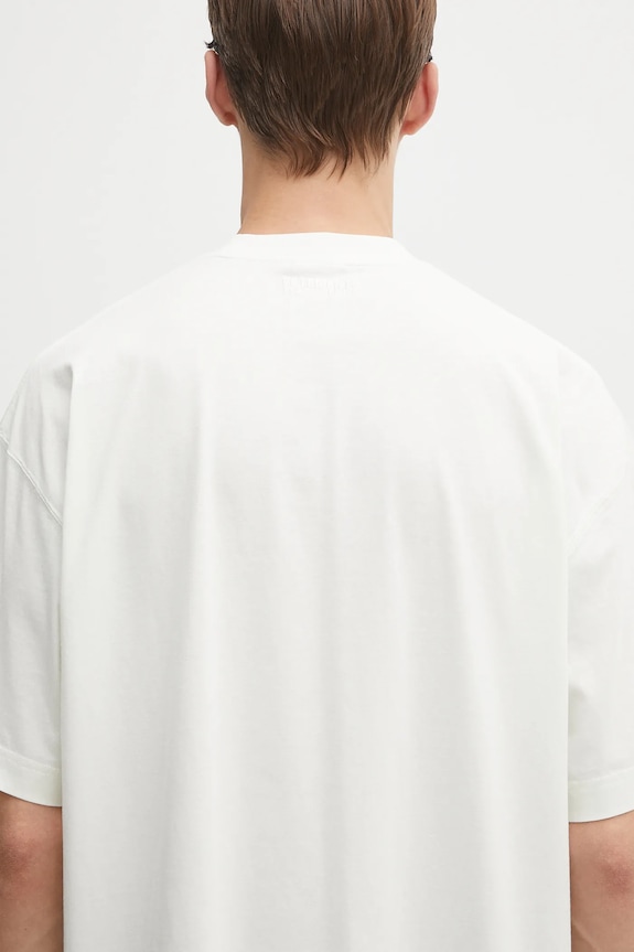 VETEMENTS cotton t-shirt Metal Logo Regular UH76TR600I beige
