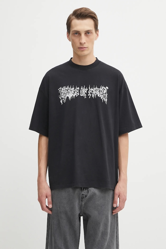 VETEMENTS cotton t-shirt Cof Logo Regular cotton black UCF76TR100B