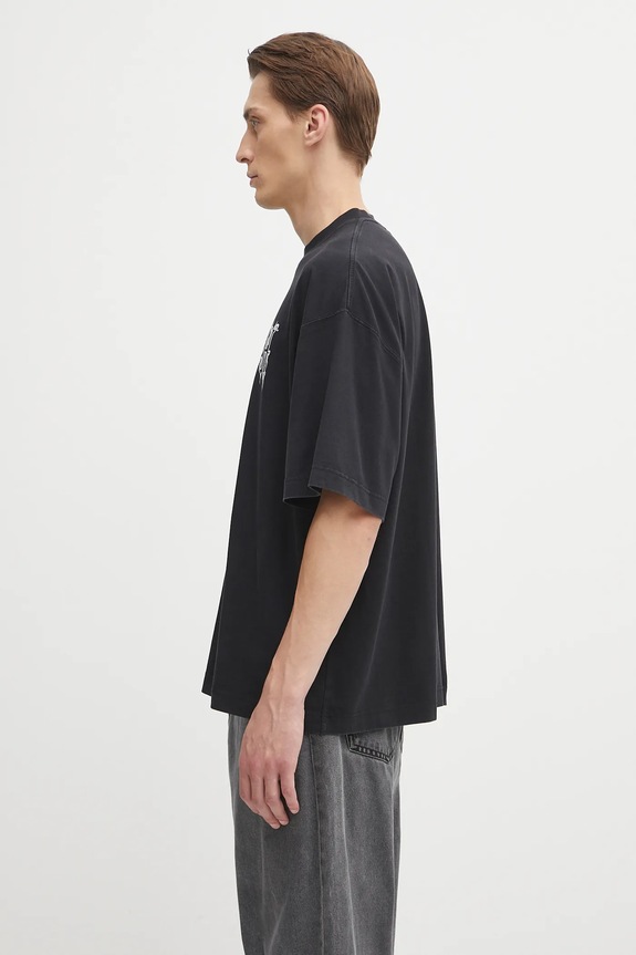 VETEMENTS cotton t-shirt Cof Logo Regular UCF76TR100B black AW25
