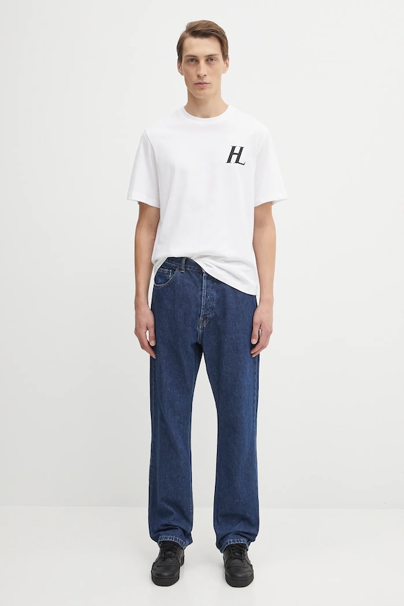 Памучна тениска Helmut Lang P04HM507 бял
