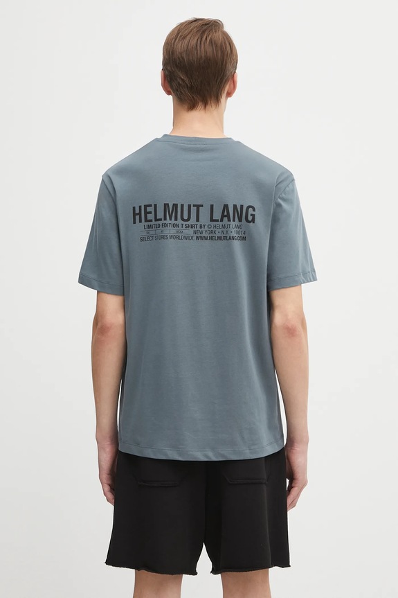 Дрехи Памучна тениска Helmut Lang P04HM507 син