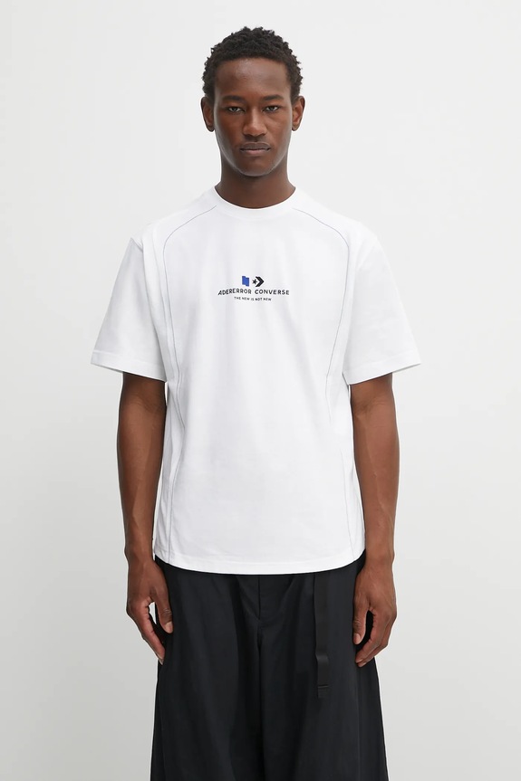 Converse cotton t-shirt Converse x Ader Error regular white 10028709.A01