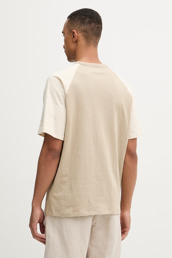 Ρούχα Tommy Hilfiger t-shirt ανδρικό βαμβακερό UM0UM03605 μπεζ