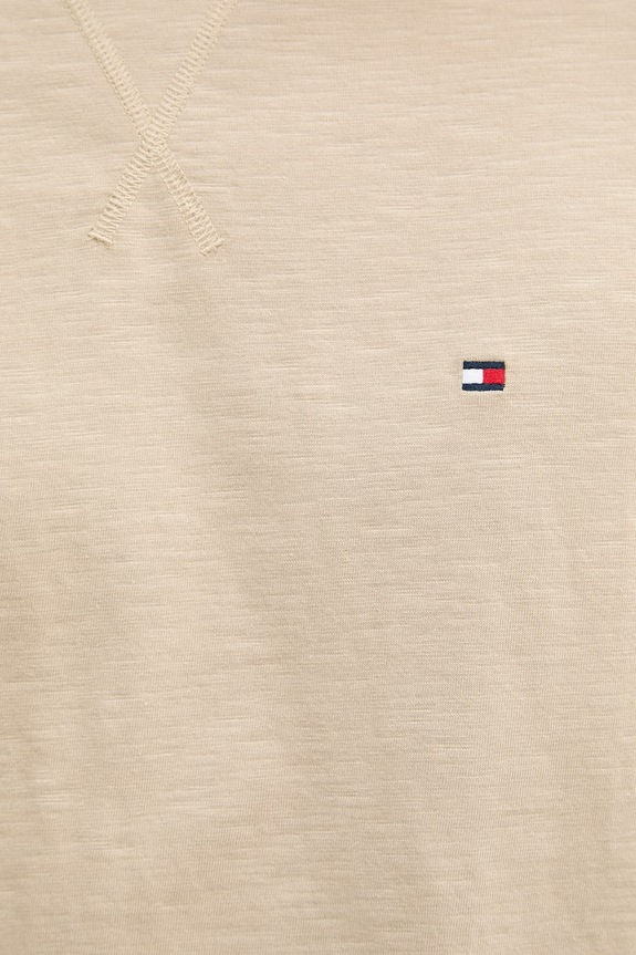 Tommy Hilfiger t-shirt ανδρικό βαμβακερό UM0UM03605 μπεζ