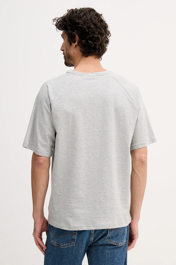 Ρούχα Tommy Hilfiger T-shirt ανδρικό βαμβακερό UM0UM03605 γκρί