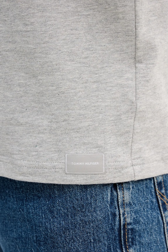 Tommy Hilfiger T-shirt ανδρικό βαμβακερό UM0UM03605 γκρί