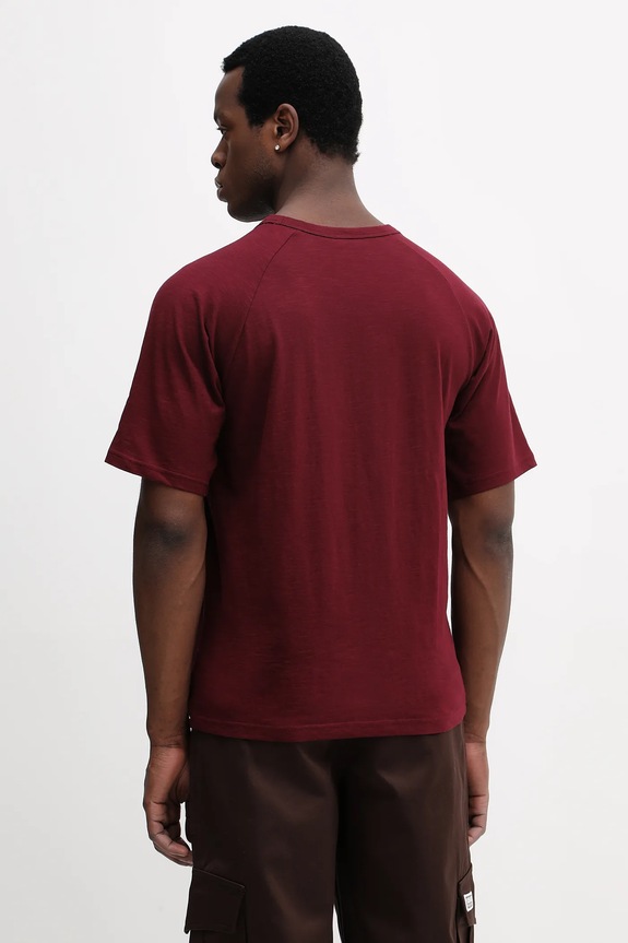 Ρούχα Tommy Hilfiger T-shirt ανδρικό βαμβακερό UM0UM03605 μπορντό