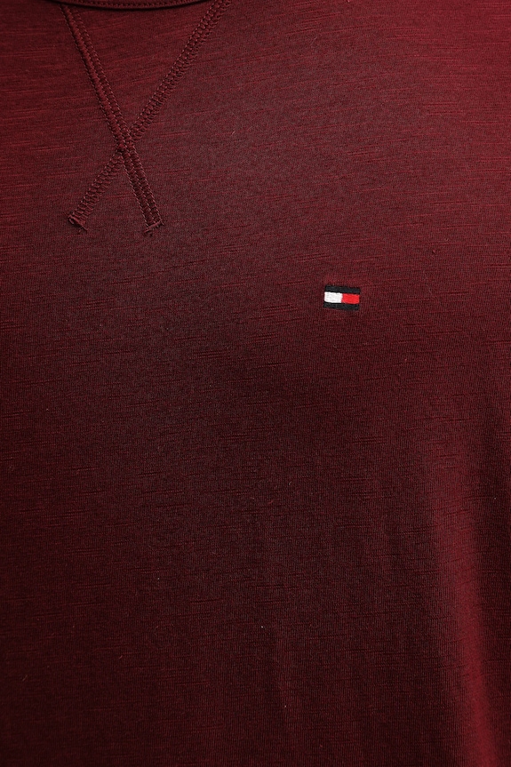 Tommy Hilfiger T-shirt ανδρικό βαμβακερό UM0UM03605 μπορντό