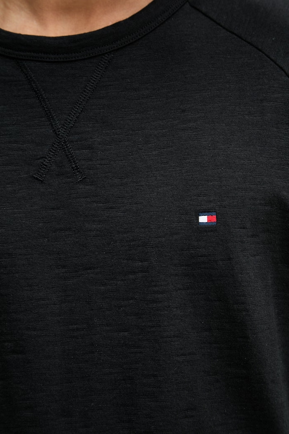 Tommy Hilfiger majica za muškarce od pamuka UM0UM03605 crna