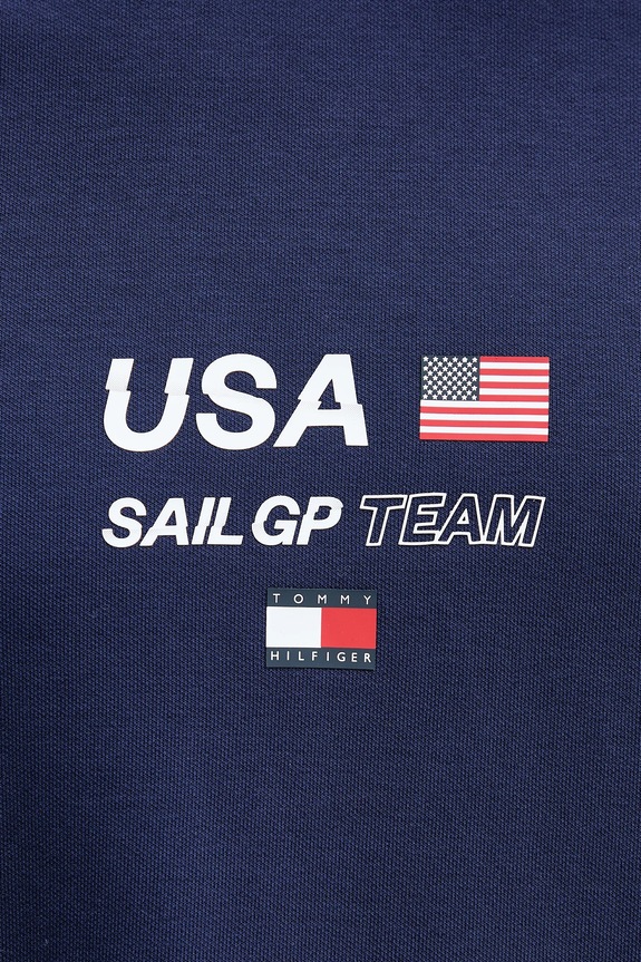 Tričko Tommy Hilfiger x SAIL GP MW0MW41417 tmavomodrá