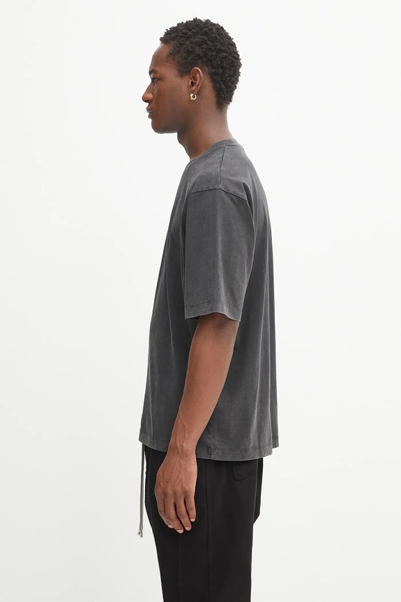 Filling Pieces tricou din bumbac Boxy Embroidered 412520501142 gri AW25