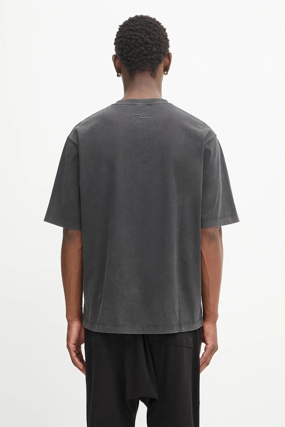 Odzież Filling Pieces t-shirt bawełniany Boxy Embroidered 412520501142 szary