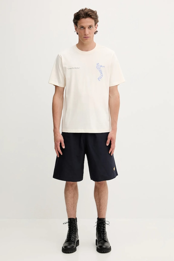 Bavlnené tričko Filling Pieces Trumpeteer 422520500237 béžová