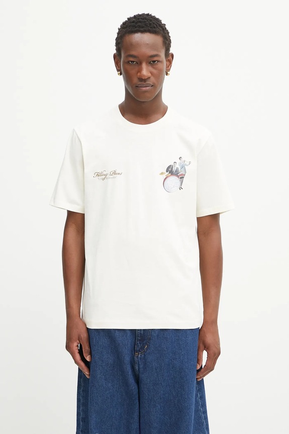 Abbigliamento Filling Pieces t-shirt in cotone Band 422520500238 beige