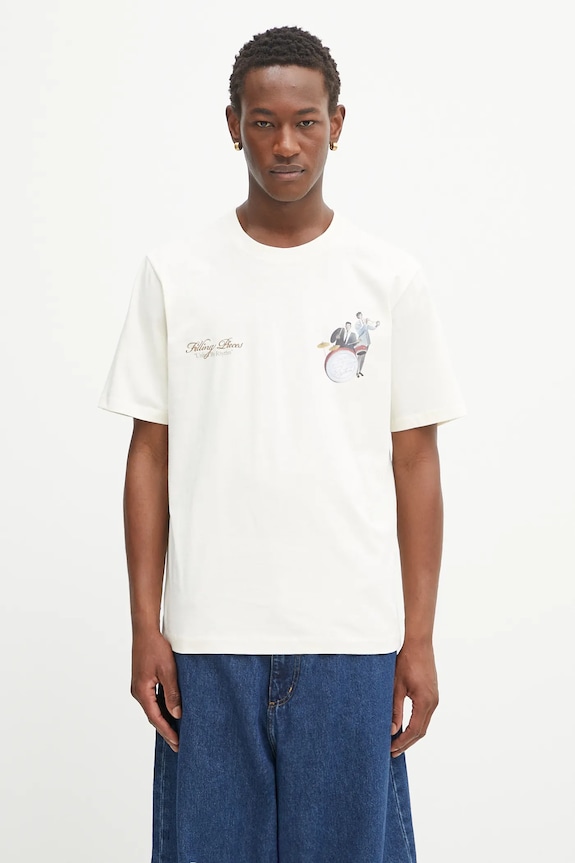 Abbigliamento Filling Pieces t-shirt in cotone Band 422520500238 beige