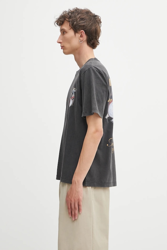 Filling Pieces t-shirt bawełniany Band 422520500238 szary SS26