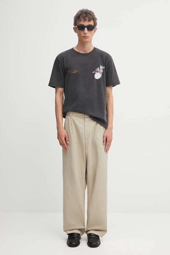 Filling Pieces t-shirt bawełniany Band 422520500238 szary