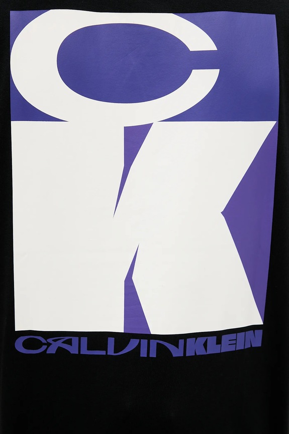 Βαμβακερό μπλουζάκι Calvin Klein Jeans LV04RD807G μαύρο