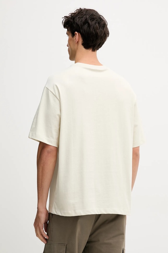 Ρούχα Βαμβακερό μπλουζάκι Calvin Klein Jeans LV04RD808G μπεζ