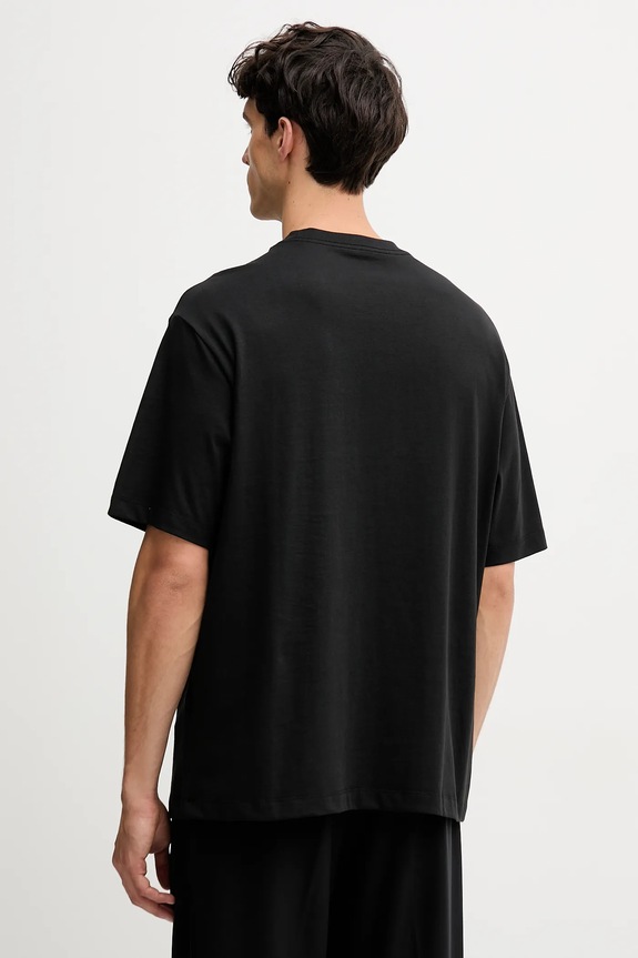 Ρούχα Βαμβακερό μπλουζάκι Calvin Klein Jeans LV04RD808G μαύρο