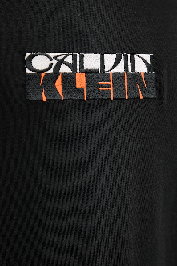 Βαμβακερό μπλουζάκι Calvin Klein Jeans LV04RD808G μαύρο