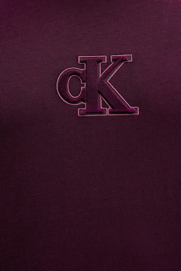 Calvin Klein Jeans t-shirt bawełniany LV04RD253G fioletowy