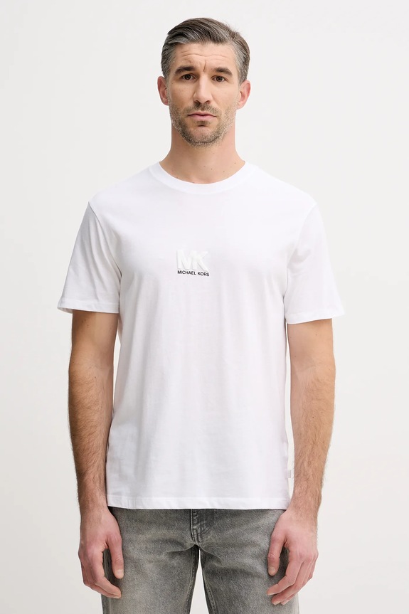 Odzież Michael Kors t-shirt bawełniany CF552PXFV4 biały
