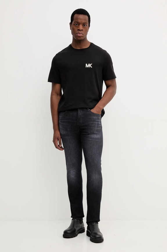 Michael Kors pamut póló CF552PT1V2 fekete AW25