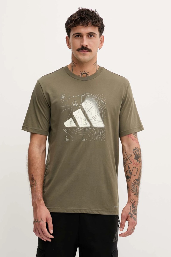 Μπλουζάκι adidas Climacool City Tech στάμπα πράσινο JM6455