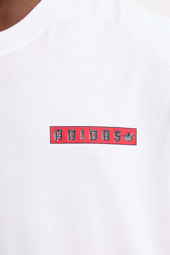 adidas Originals tricou din bumbac Graphic JX3094 alb