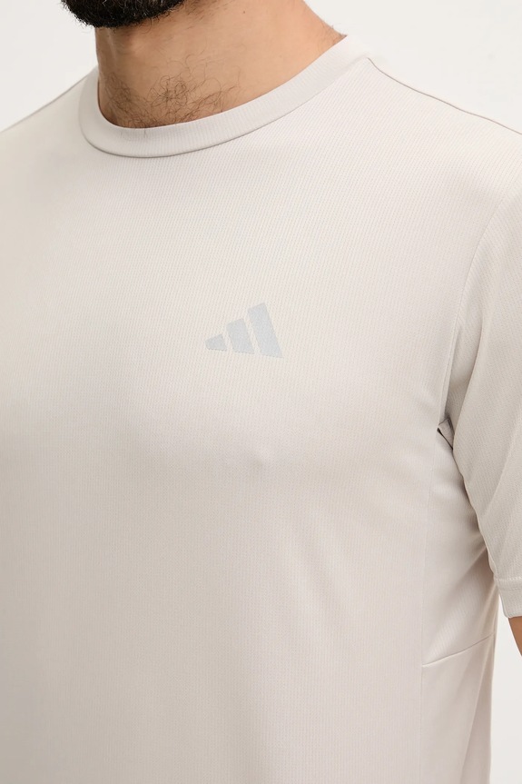 Μπλουζάκι adidas Performance Training Essentials Holiday JZ4162 μπεζ