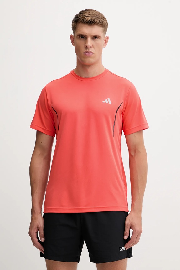 adidas Performance t-shirt Tech App sovrastampa arancione JZ8494