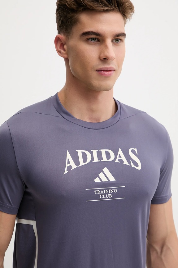 Μπλουζάκι προπόνησης adidas Performance D4T Heritage μωβ KA5289