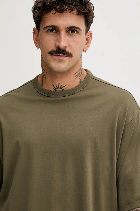 Βαμβακερό μπλουζάκι adidas Soft Lux πράσινο KB8094