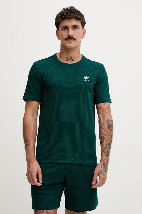 adidas Originals t-shirt Trefoil Essentials pozostałe zielony JW3513