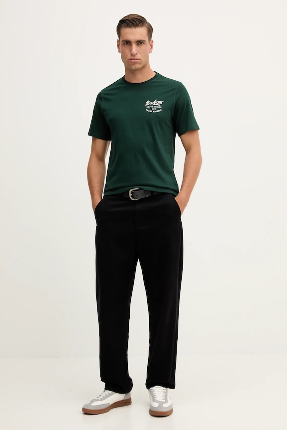 Barbour t-shirt in cotone MTS1347 verde AW25